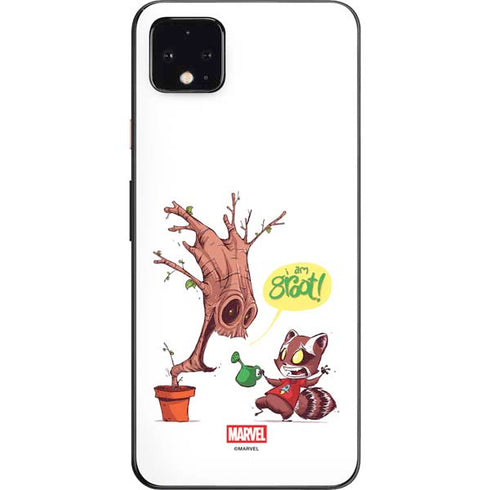 Marvel Rocket Raccoon and Groot Tall Tails Google Pixel 4 XL Skin